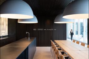 简约员工办公室吊顶装修设计效果图