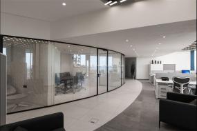 简约办公室室内集成吊顶装修效果图片