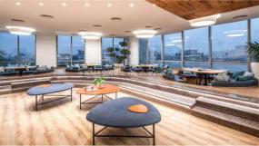 办公室集成吊顶设计装修效果图