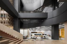 办公室吊顶造型装修效果图片欣赏