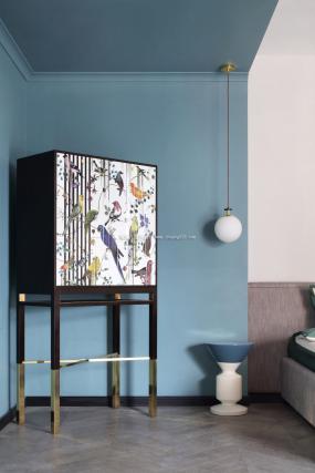 员工时尚办公室简约吊灯装修效果图片