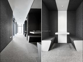 2018大型办公室吊顶设计装修效果图片欣赏