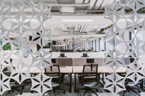 上海办公室吸顶灯装修效果图片