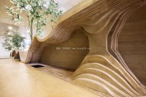 简约欧式风格办公室顶面效果图