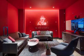 普通办公室格栅灯装修图片