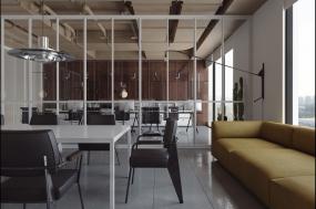 loft风格小办公室室内设计图