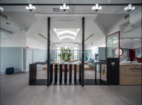 loft办公室吧台装修设计效果图