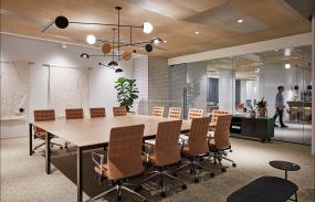 cad办公室平面图300平