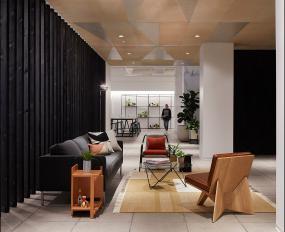 400平办公室cad平面图