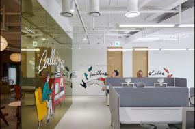 工装员工办公室装修效果图