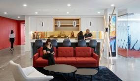 环保现代办公室装修风格风水植物摆放效果图