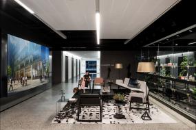 最新小办公室办公桌椅装修效果图片