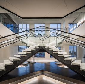 简约个性办公室装修方案办公室桌椅设计样板