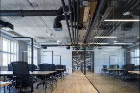 小型办公室混搭风格室内装潢设计效果图片