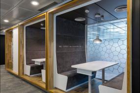 现代办公室装修风格小型办公室整体装修效果图