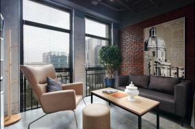 小办公室室内书架设计装修案例图片