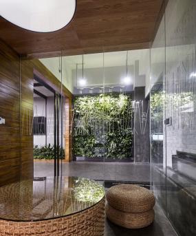 办公室墙砖壁纸装修效果图片大全