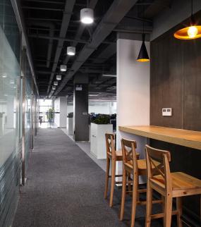 舒适的现代办公室壁纸效果图