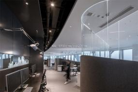 混搭设计风格大办公室效果图