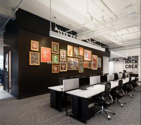 混搭风格办公室室内装修效果图