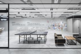 简约风格的办公室装修效果图