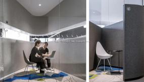 上海办公室混搭风格室内装修效果图