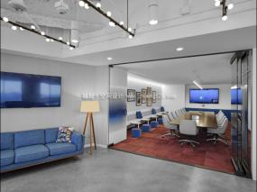 现代风格办公室布局图