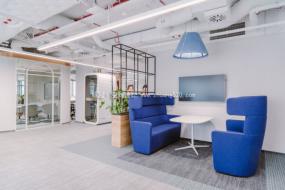 现代田园风格小办公室设计图