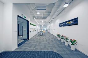 文艺风的办公室装修效果图