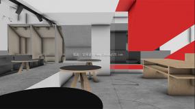 简约时尚办公室室内装饰设计效果图片