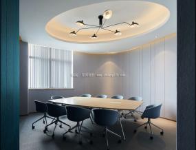 办公室室内简约装饰装修设计效果图片