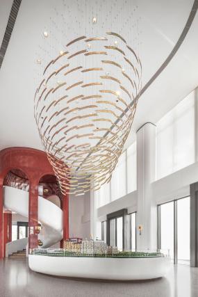 现代时尚装修办公室门面效果图