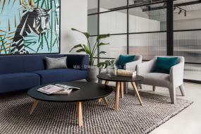 简单时尚的办公室装修效果图大全2014图片