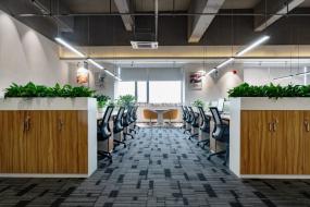 时尚办公室装修天花效果图