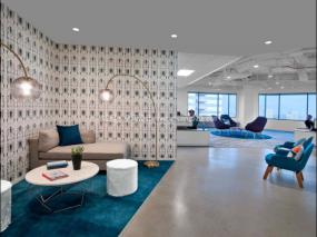 大型办公室简单室内装修效果图片欣赏