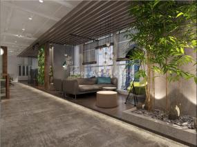 现代混搭小户型挑高办公室