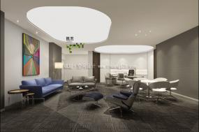 上海现代办公室专业装修效果图2018赏析