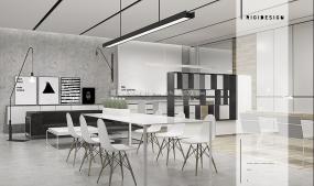 办公室现代复古装修效果图大全