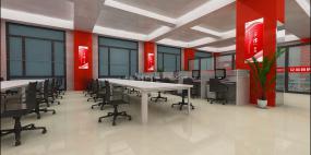 最新时尚会议室吊顶装修效果图