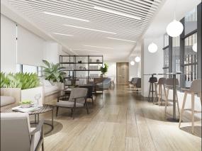 最新办公室背景墙效果图