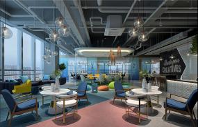 办公室员工休息区装修设计效果图片