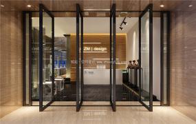 最新简约办公室前台装修效果图