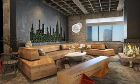 公司办公室布置效果图欣赏