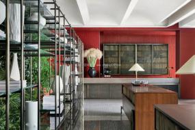 写字楼过道背景墙设计效果图片欣赏