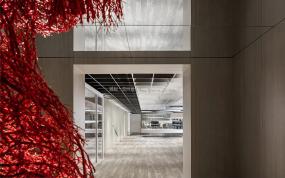 现代风格高级写字楼过道设计效果图