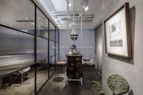 红色公司过道背景墙效果图片