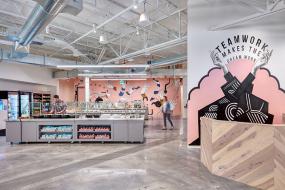 上海简单办公区装饰效果图