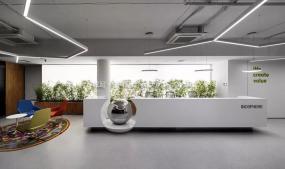 上海工业风办公区设计效果图