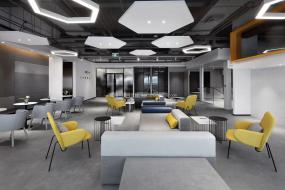 上海嘉定简单办公区装饰效果图