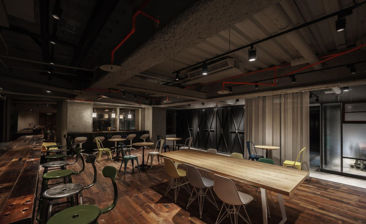 办公室工业风门头设计效果图